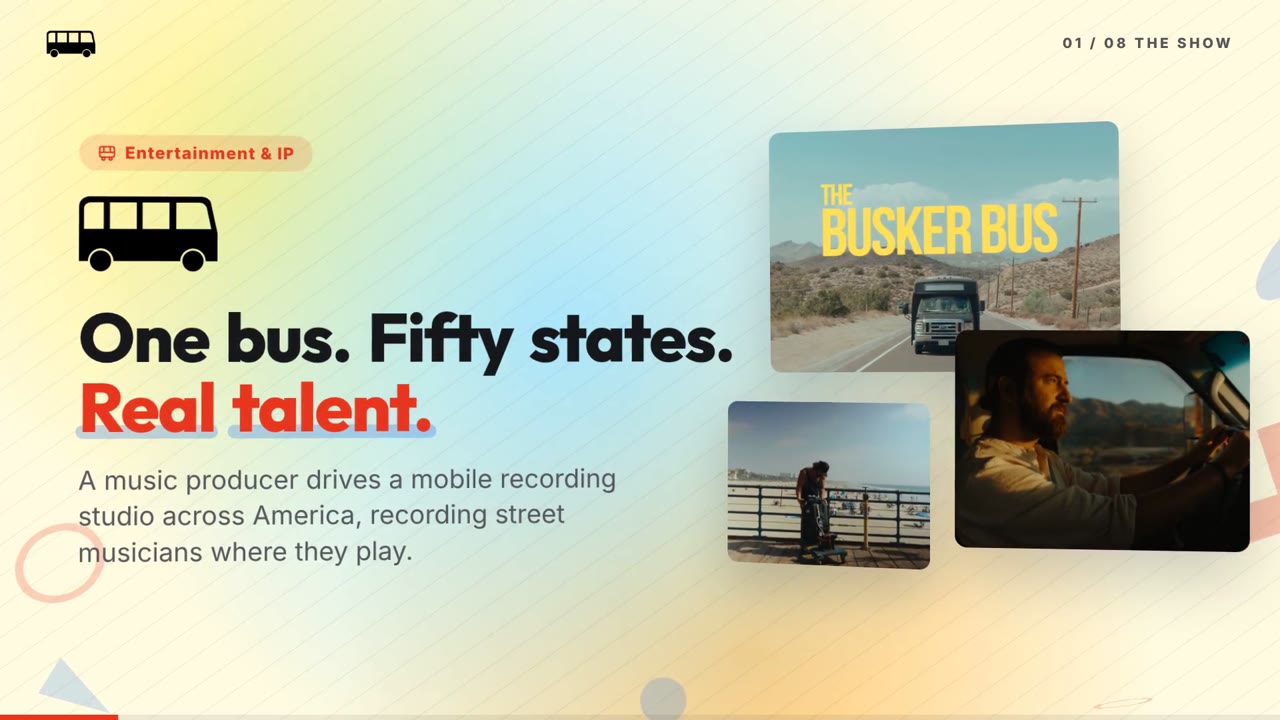 The Busker Bus film still